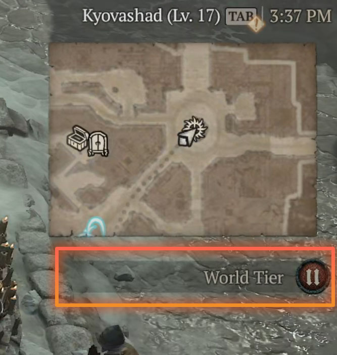 Diablo IV: World Tier 2 is Selected