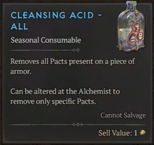 Cleansing Acid Item